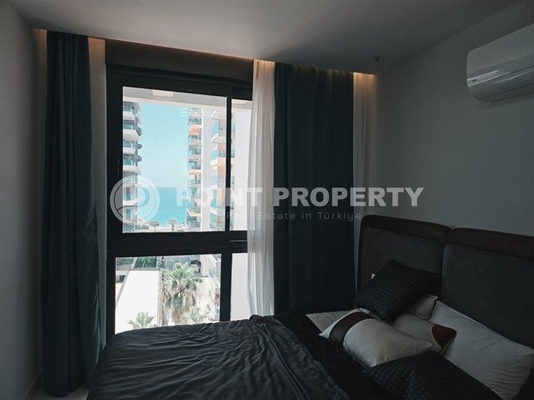 Видовая квартира 1+1 55 м² на первой линии моря в Махмутларе-id-10937-фото-6