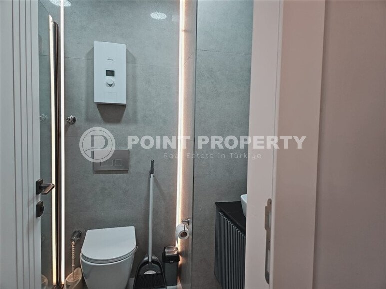 Видовая квартира 1+1 55 м² на первой линии моря в Махмутларе-id-10937-фото-13