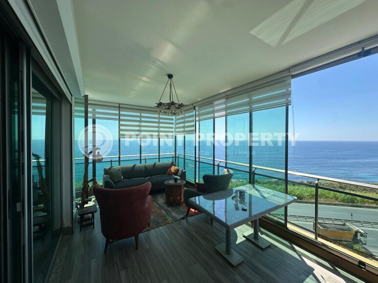 Просторная квартира 120 м² с прямым видом на море в районе Каргыджак-id-10948-фото-13