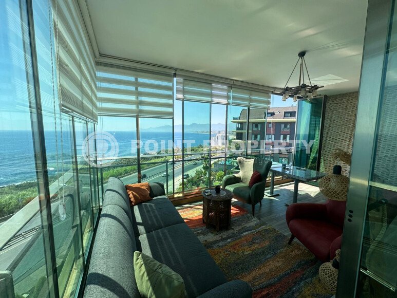 Просторная квартира 120 м² с прямым видом на море в районе Каргыджак-id-10948-фото-14