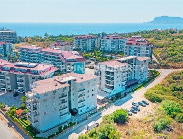 Светлый садовый дуплекс 130 м² с видом на море в районе Кестель-id-10956-фото-1