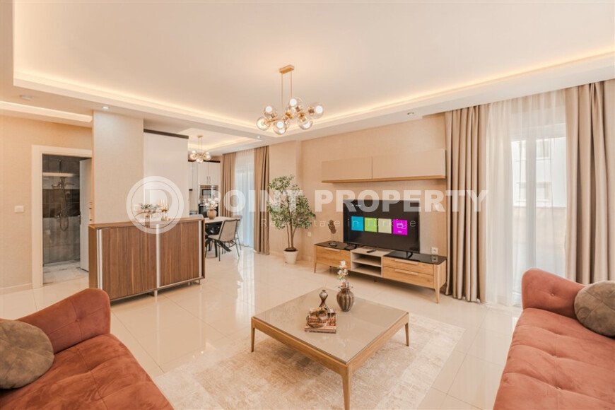 Светлый садовый дуплекс 130 м² с видом на море в районе Кестель-id-10956-фото-3