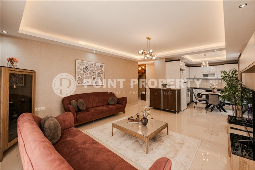 Светлый садовый дуплекс 130 м² с видом на море в районе Кестель-id-10956-фото-5