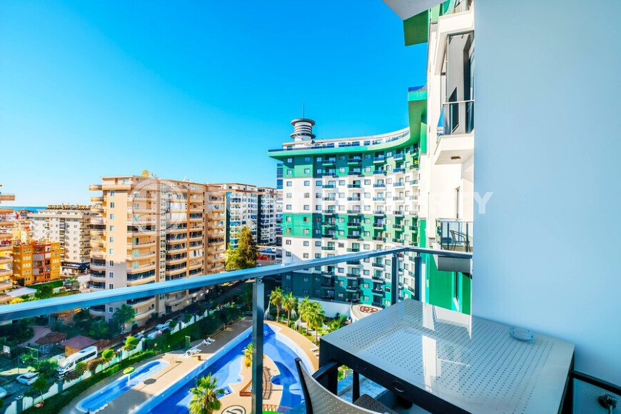Апартаменты 1+1 50 м² в районе Махмутлар с видом на море и ВНЖ-id-10988-фото-13