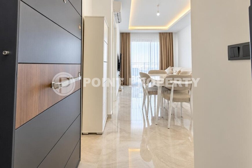 1+1 apartment, 55 m² in the center of Alanya with a sea view, residence permit-id-10995-photo-8