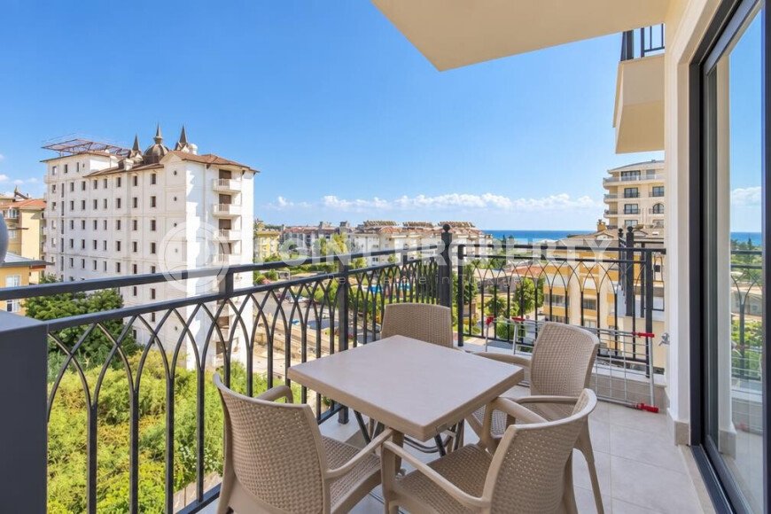1+1 apartment, 55 m² in the center of Alanya with a sea view, residence permit-id-10995-photo-14