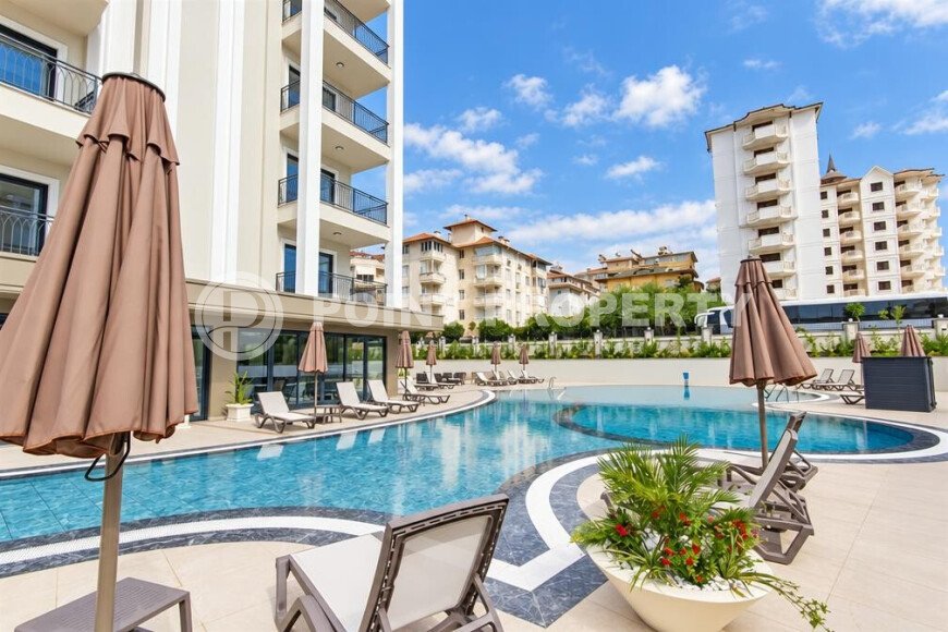 1+1 apartment, 55 m² in the center of Alanya with a sea view, residence permit-id-10995-photo-19