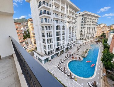 1+1 apartment, 126.5 m² in the center of Alanya next to Cleopatra Beach, with a pool view-id-11017-photo-2