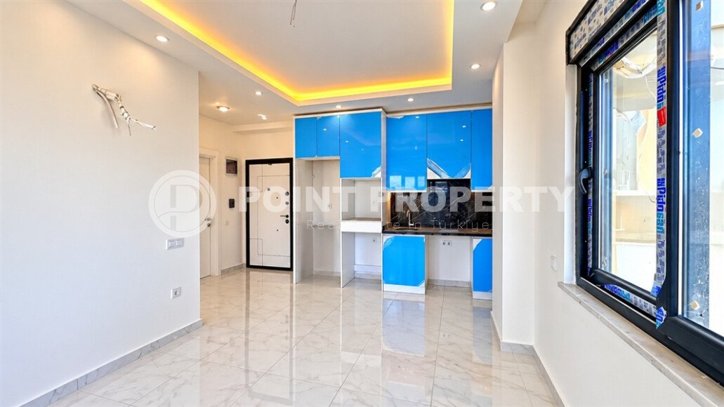 Квартира 1+1 площадью 55 м² в районе Авсаллар, 950 м до моря-id-11032-фото-4