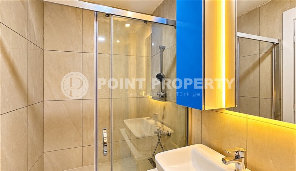 Квартира 1+1 площадью 55 м² в районе Авсаллар, 950 м до моря-id-11032-фото-9