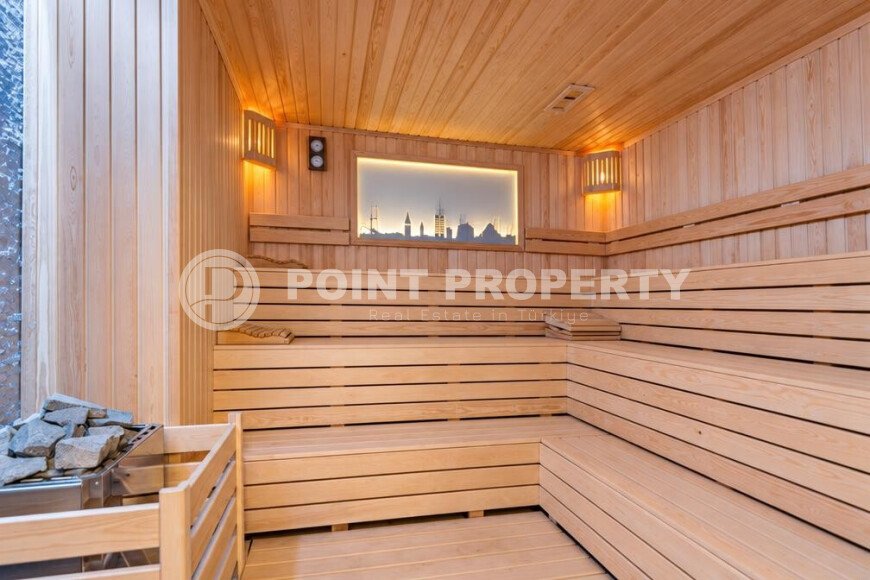 Апартаменты 2+1 площадью 120 м² в центре Алании: рядом пляж Клеопатры, 350 м до моря, возможность оформления ВНЖ-id-11061-фото-13
