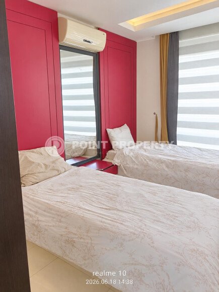 Апартаменты 2+1 площадью 120 м² в центре Алании: рядом пляж Клеопатры, 350 м до моря, возможность оформления ВНЖ-id-11061-фото-8