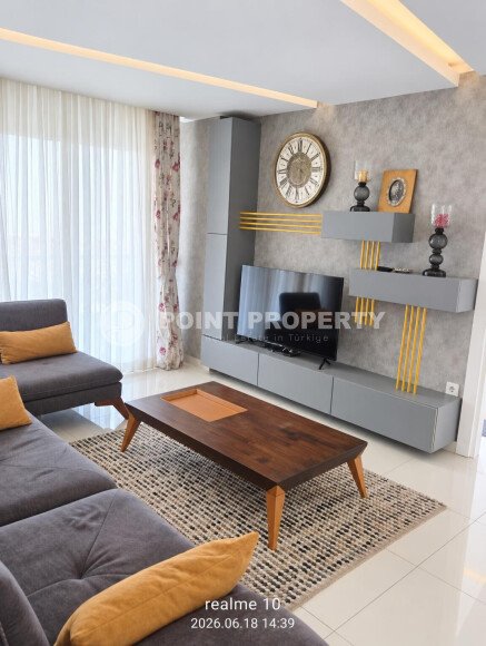 Апартаменты 2+1 площадью 120 м² в центре Алании: рядом пляж Клеопатры, 350 м до моря, возможность оформления ВНЖ-id-11061-фото-3