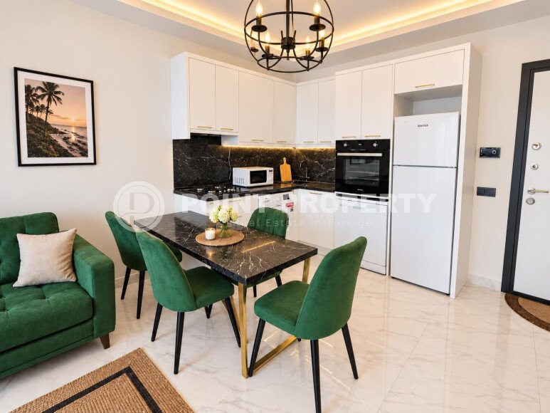 Апартаменты-дуплекс 2+1, 95 м² в районе Каргыджак — вид на море, 100 м до моря-id-11062-фото-4